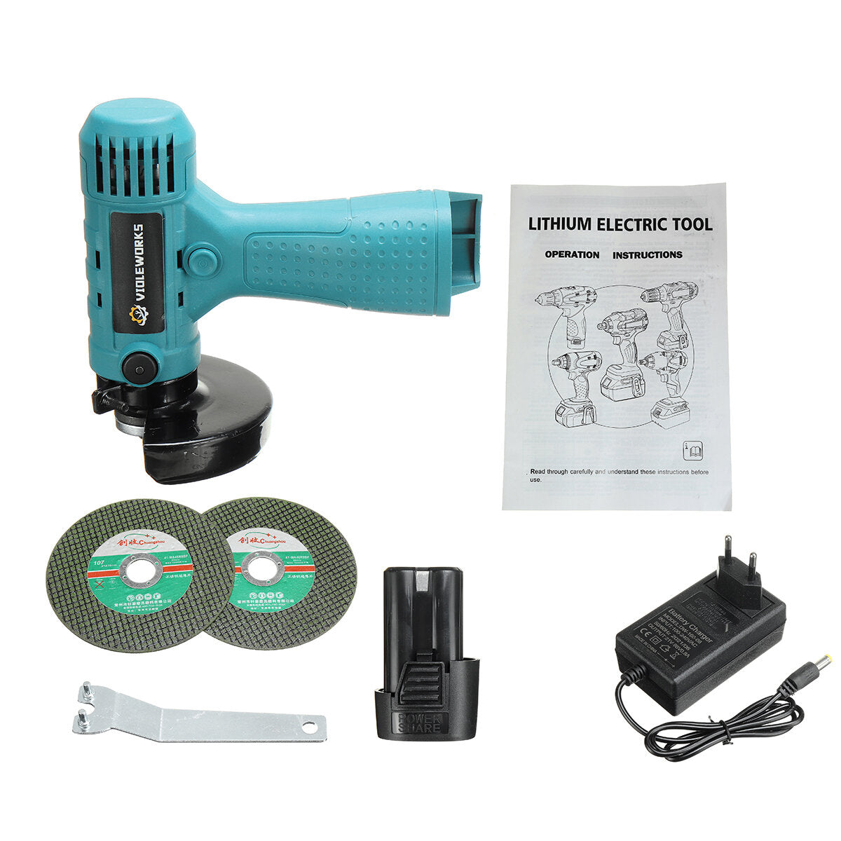 16.8v mini haakse slijper draadloze polijstmachine elektrisch gereedschap w / 1/2 batterij