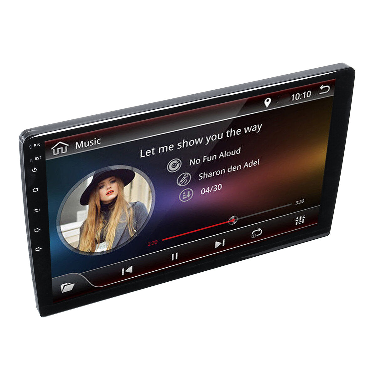 10.1 inch 2din voor android 8.1 auto stereo radio 1 + 16g ips 2.5d touchscreen mp5 speler gps wifi fm met backup camera