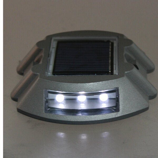 zonne-energie white 6led road oprit pathway trap lights