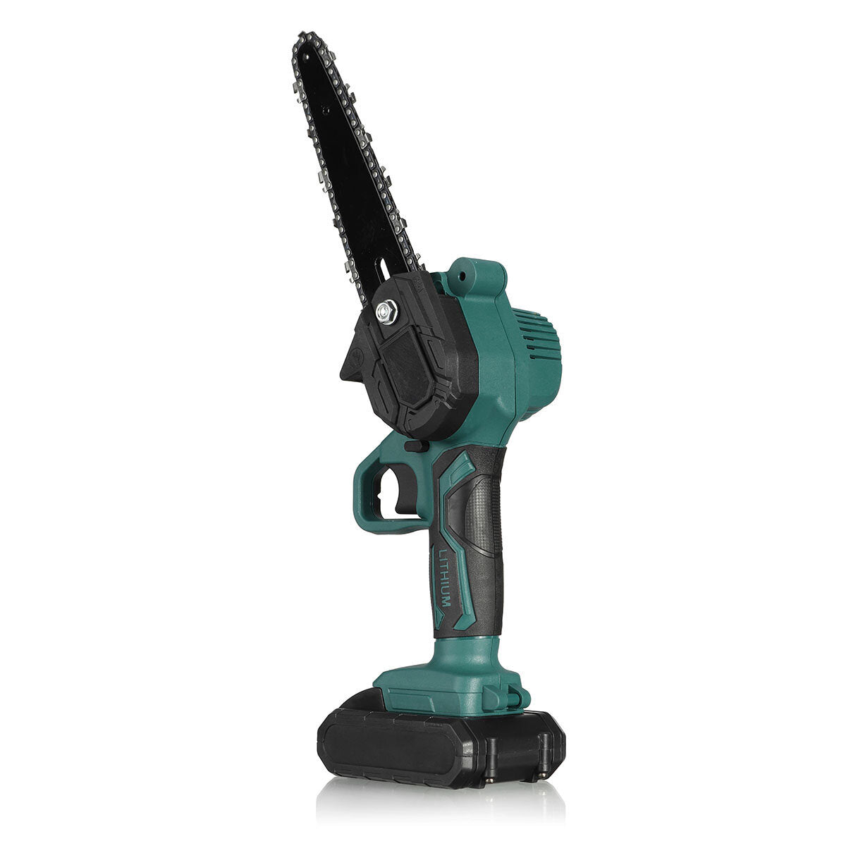 6 inch 6000 mah draadloze elektrische snoeizaag oplaadbare houtbewerkingstool met één hand mini groene kettingzaag voor houtzagen splitsing