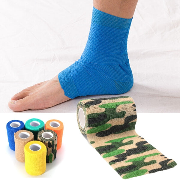 multicolor ourdoor sports zelfklevende elastische gauze tape care bandage