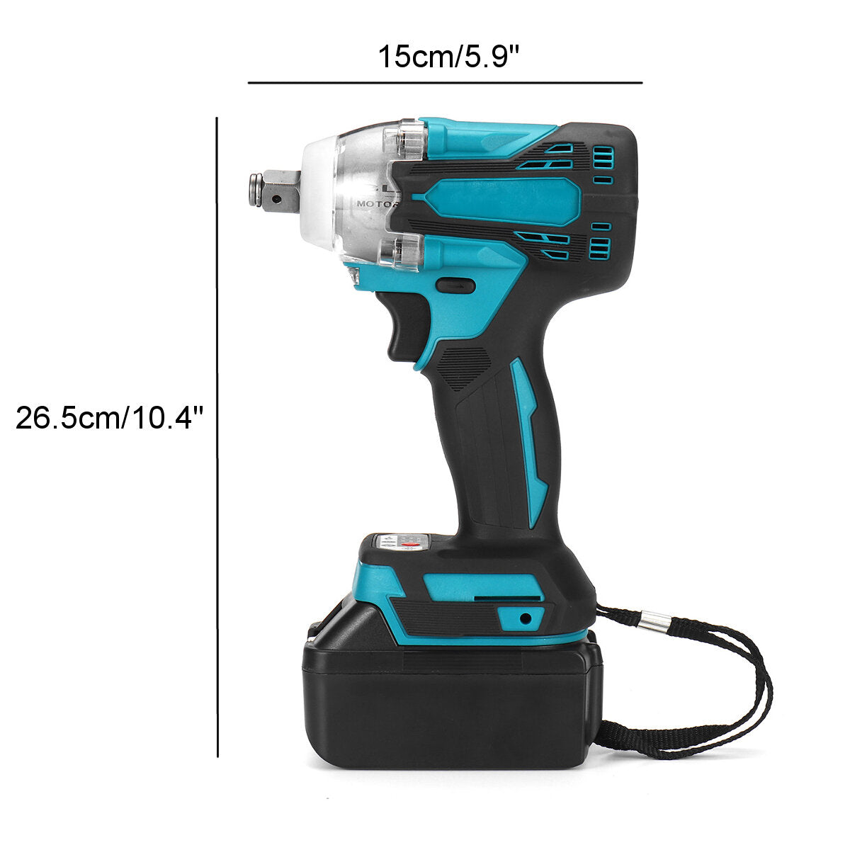 2in1 18v 588n.m. li-ion borstelloze draadloze elektrische 1/2 sleutel 1/4 schroevendraaier boor
