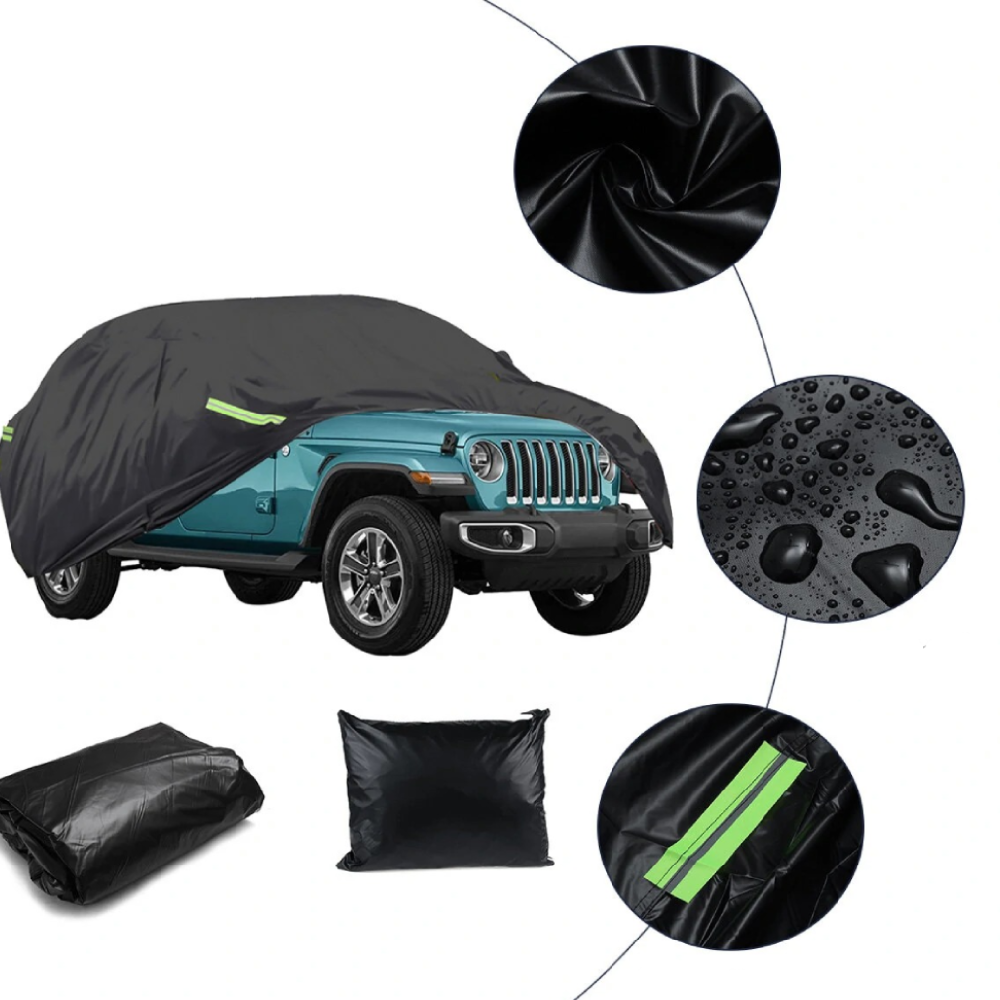 voor jeep wranglers universele volledige autohoes outdoor zon uv sneeuwstof regenbestendig