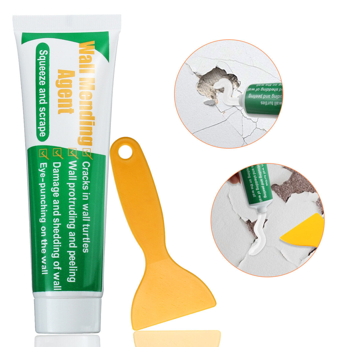 liumy gipsplaten reparatie patch muur herstelmiddel muur reparatie crème muur scheur nagel reparatie middel muren peeling graffiti kloof reparatie pasta met schraper