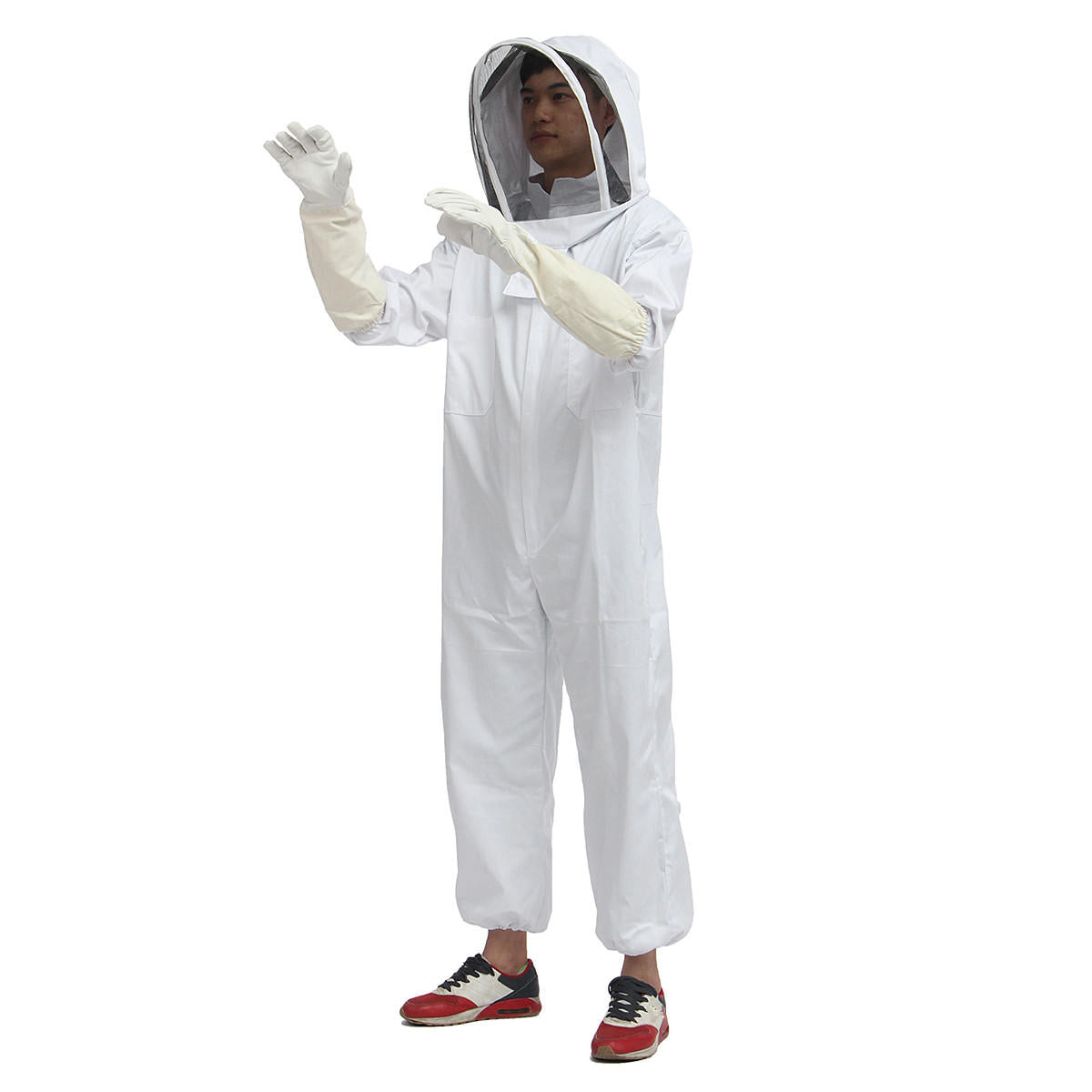 beekeeper bijenteelt protective veil suit smock bee hat handschoenen full body thicken set