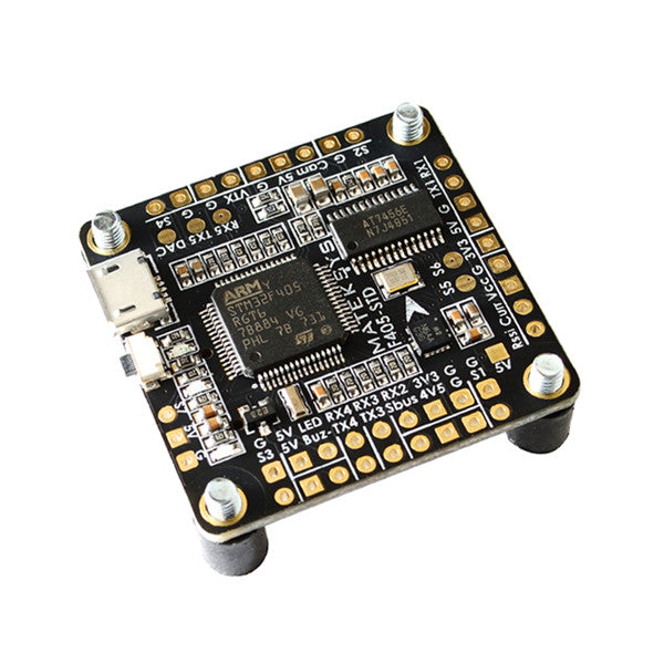matek f405-osd betaflight stm32f405 flight controller + matek fchub-6s hub power distribution board