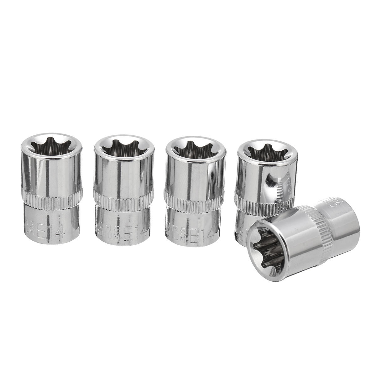 5 stuks 3/8 inch driver socket set e star socket metaalbewerking huishoudelijke wrench sockets