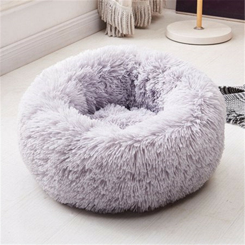hondenbedden hond kat rustgevend warm soft pluche schattig rond nest comfortabel slapen