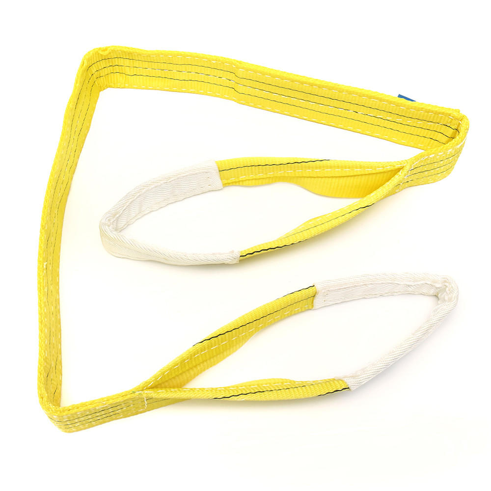 2 m-10 m 3 ton polyester platte webbing hijsband gecertificeerde duplex vrachtriem hijsriem
