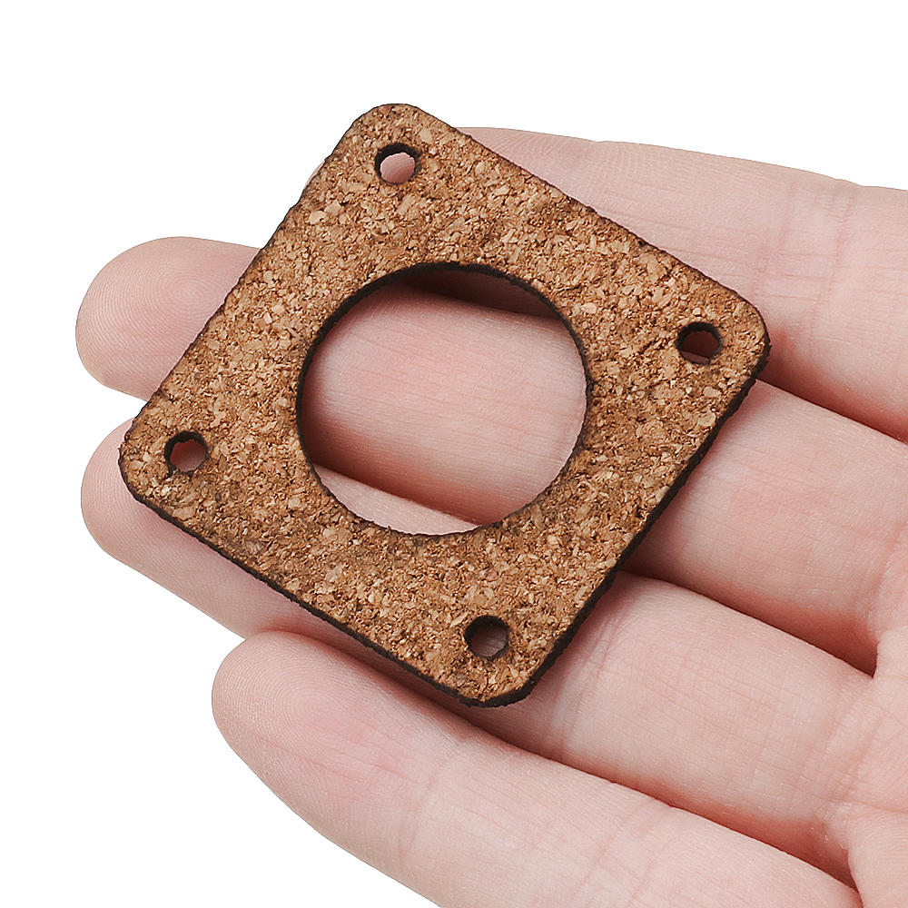 2/3mm kurkhout schokdemper anti-vibratie motor demper voor nema 17 42mm stappenmotor