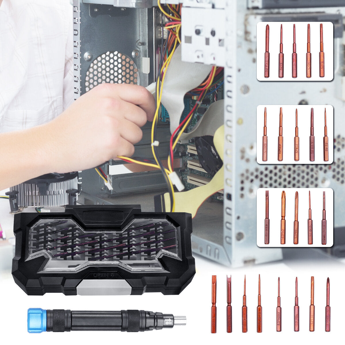 baban 24 in 1 precisie schroevendraaier set schroevendraaier combinatie voor iphone computer notebook demonteren horloge reparateur
