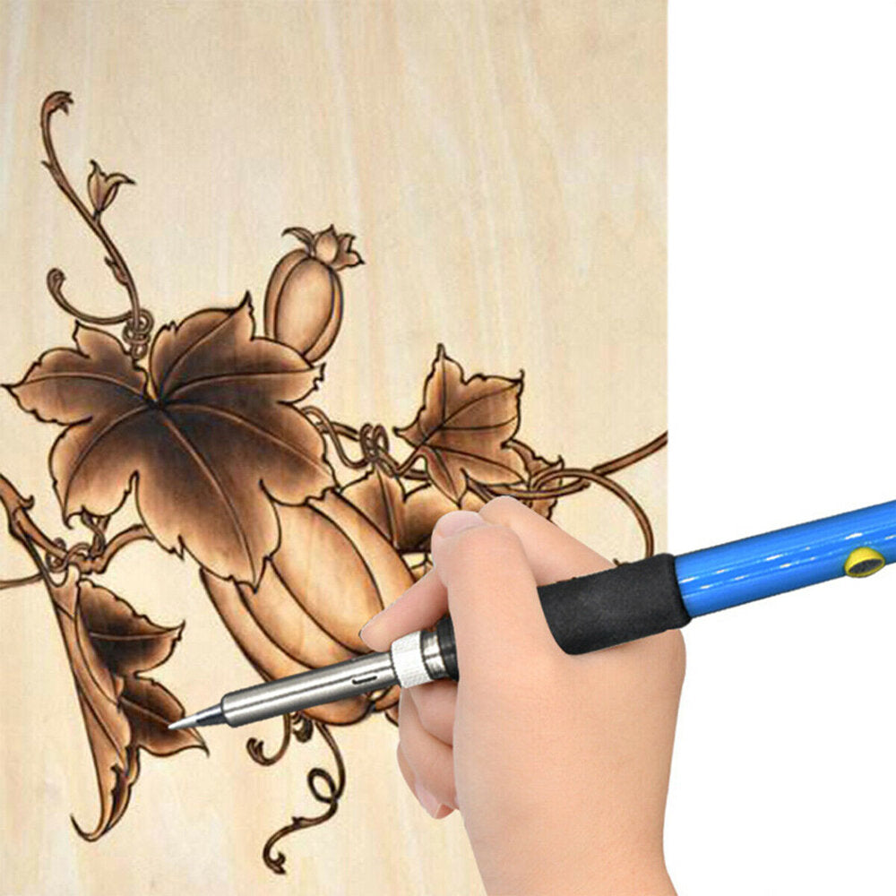 52 stuks 110 v 220 v 60 w houtgestookte pen set stencil soldeertips gereedschap pyrography kit