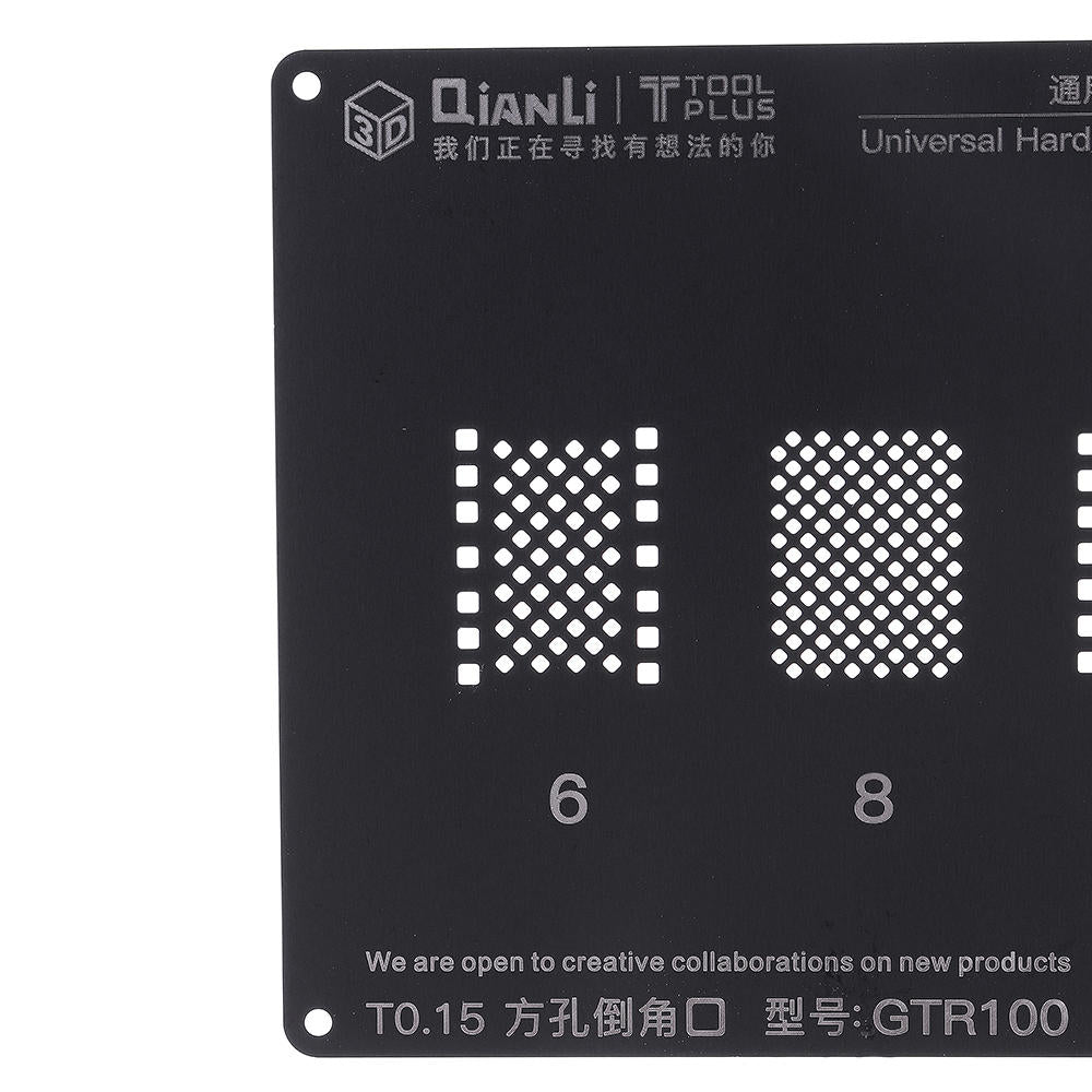 qianli gtr100 3d bga reballing stencil harde schijf module bga reballing reparatie tool voor telefoon 5 5s 6 6s 7g 7plus 8 8p