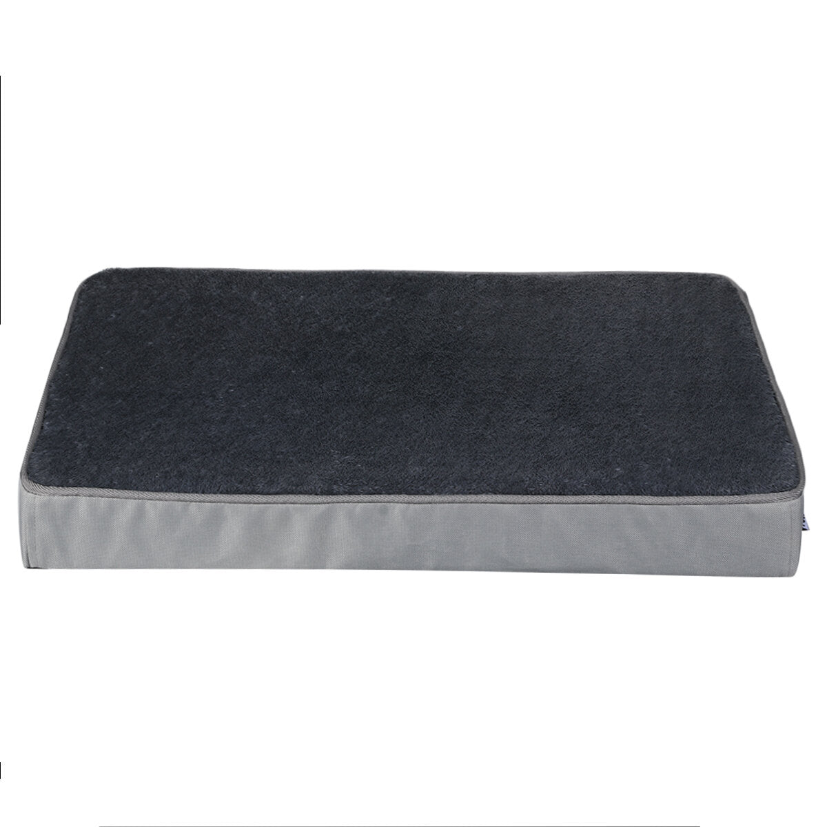 orthopedische hondenmat m 74 * 46 * 7.5 cm. afneembare hondenmand. wasbare antislip honden- en kattenmand. orthopedische hondenmat. grijze met schuim gevulde hondenspeelgoedmat
