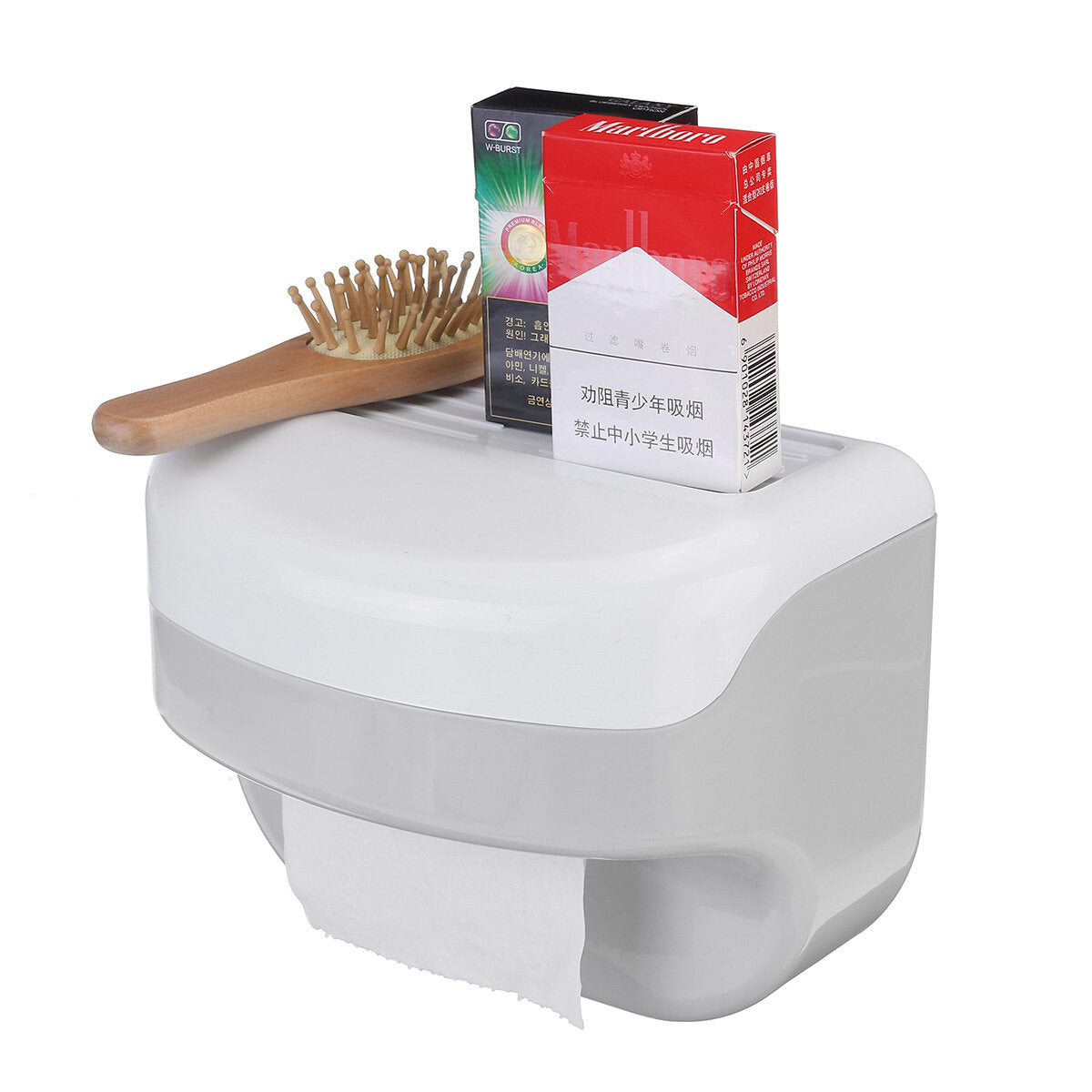 ponsen naadloze tissuebox badkamer keuken multifunctionele lade zuigpapier handdoekenrek