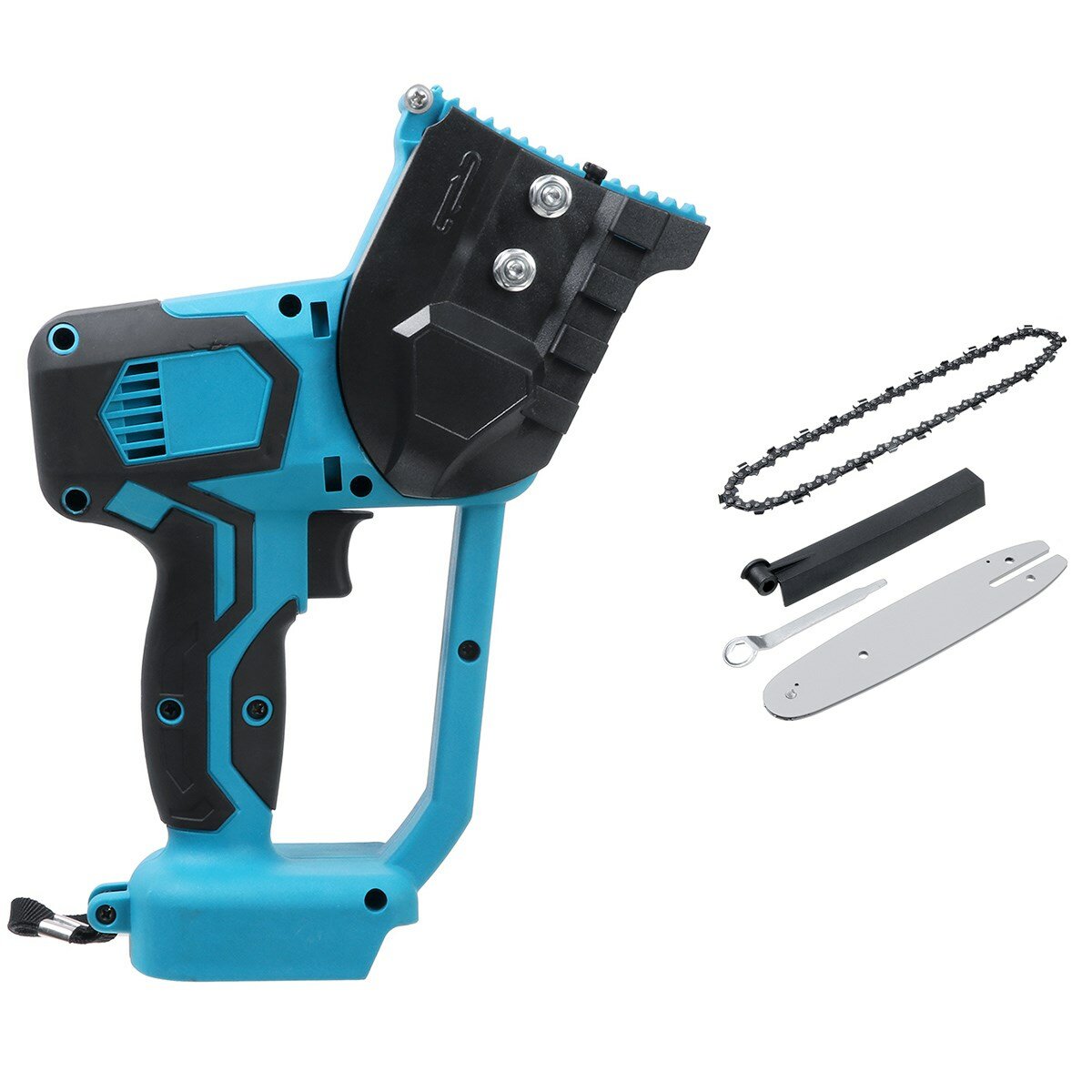 1080 w 8 inch elektrische draadloze kettingzaag kettingzaag handheld tuin hout snijgereedschap w / geen / 1pc batterij
