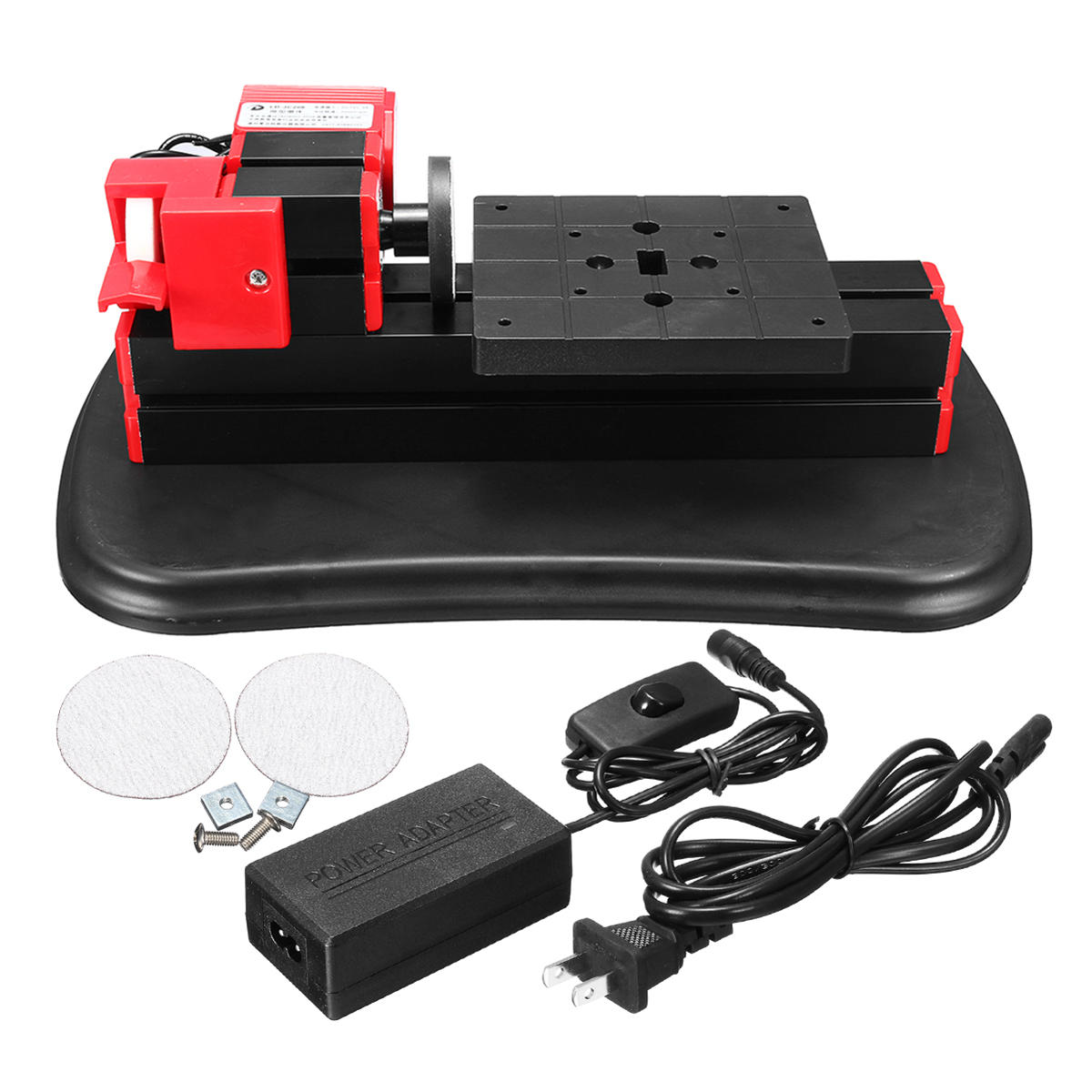 mini gemotoriseerde dhz metalen draaibank freesmachine houtbewerking modelmaking grinder 12v 36w
