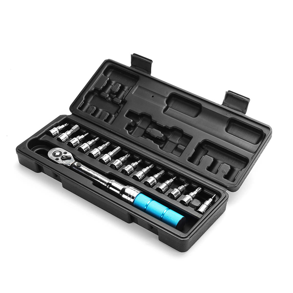 15-delig momentsleutel inbussleutel gereedschap schroevendraaier drive socket bit set