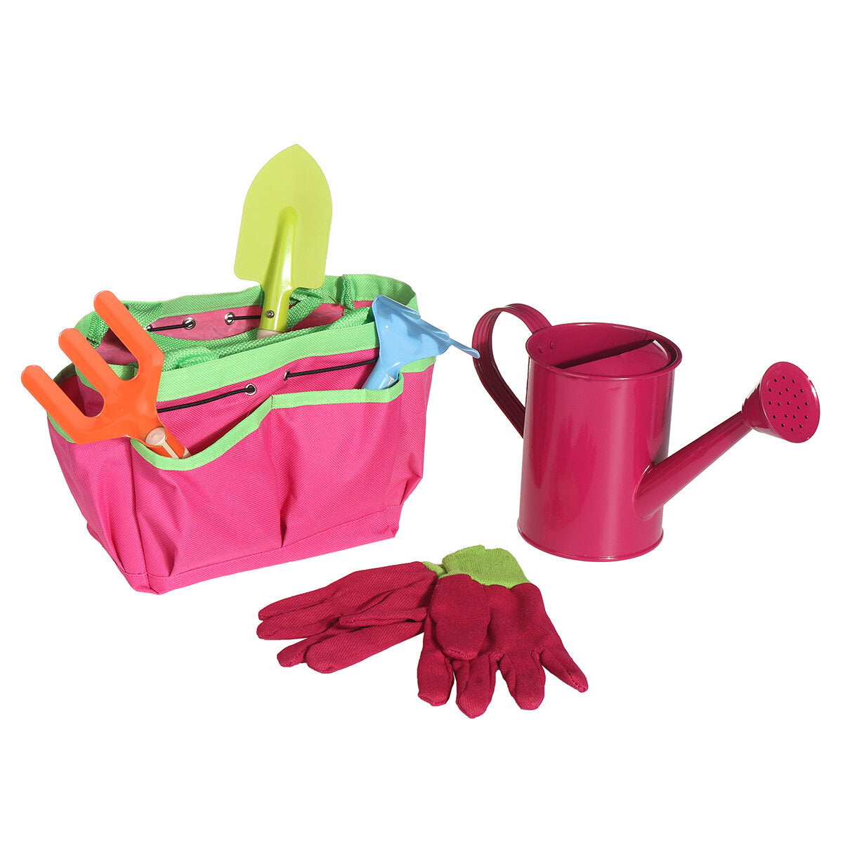 6 stuks kids tuingereedschap kinderen schop spade vork set draagtas tuin yard