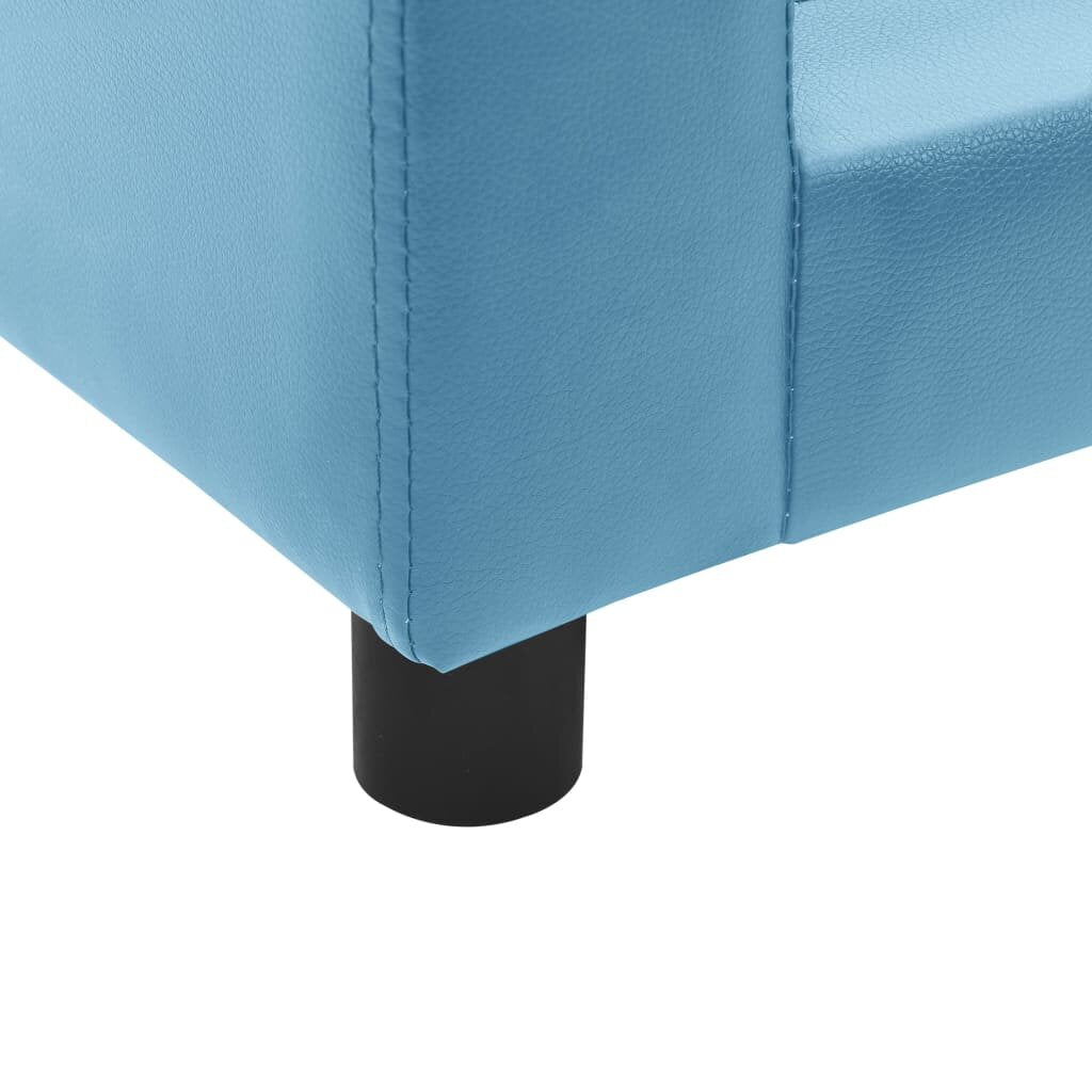 hondensofa 60x43x30 cm pluche en kunstleer turquoise