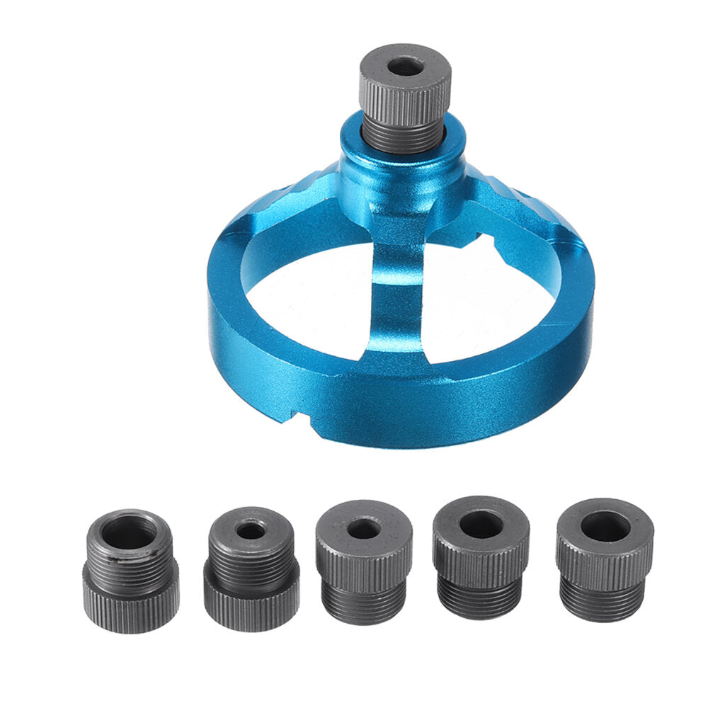 5/6/7/8/9 / 10mm boorgeleider verticale boren armatuur aluminium rechte hoek ronde v boor punch locator houtbewerking tool