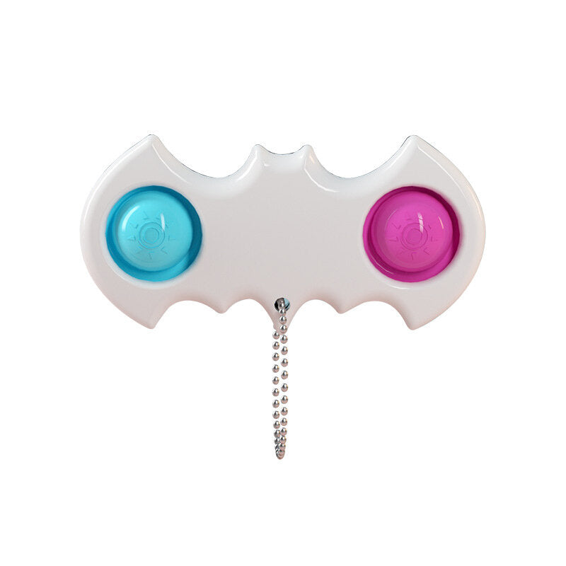 mini bat zintuiglijke fidget ontspanning stress anti-angst autisme hand edc gadget voor kinderen tiener volwassen push pop bubble sleutelhanger