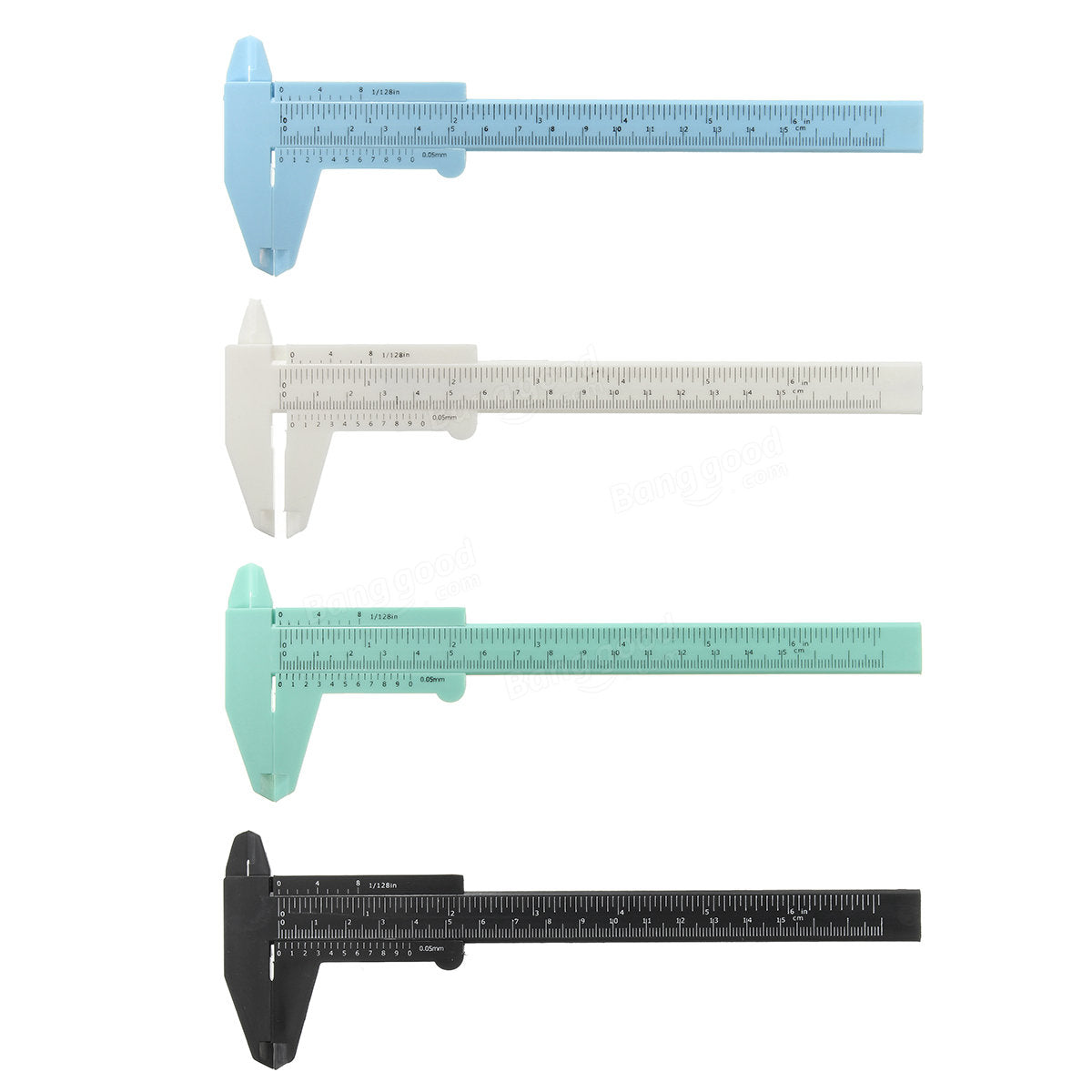 150 mm meet plastic schuifmaat liniaal voor permanente make-up tattoo wenkbrauw tool