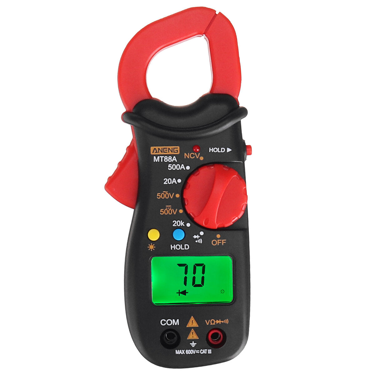 aneng mt88a digitale stroomtang multimeter dc / ac spanning ac huidige tester frequentie capaciteit ncv tester meetinstrument