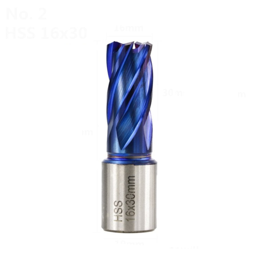 12-42mm snijdiameter hss gatopener kernboor weldon shank nano blauw gecoate ringvormige snijder holle boor metaalboor