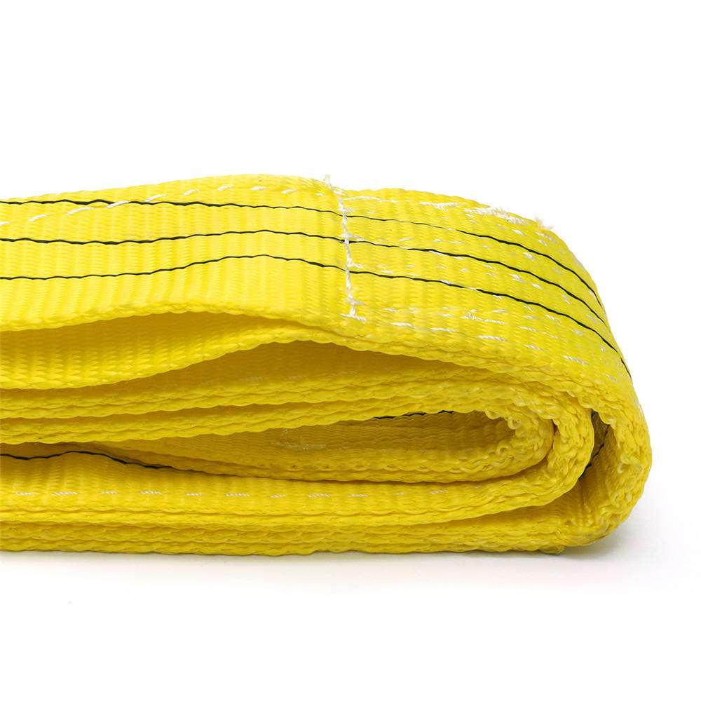 2 m-10 m 3 ton polyester platte webbing hijsband gecertificeerde duplex vrachtriem hijsriem