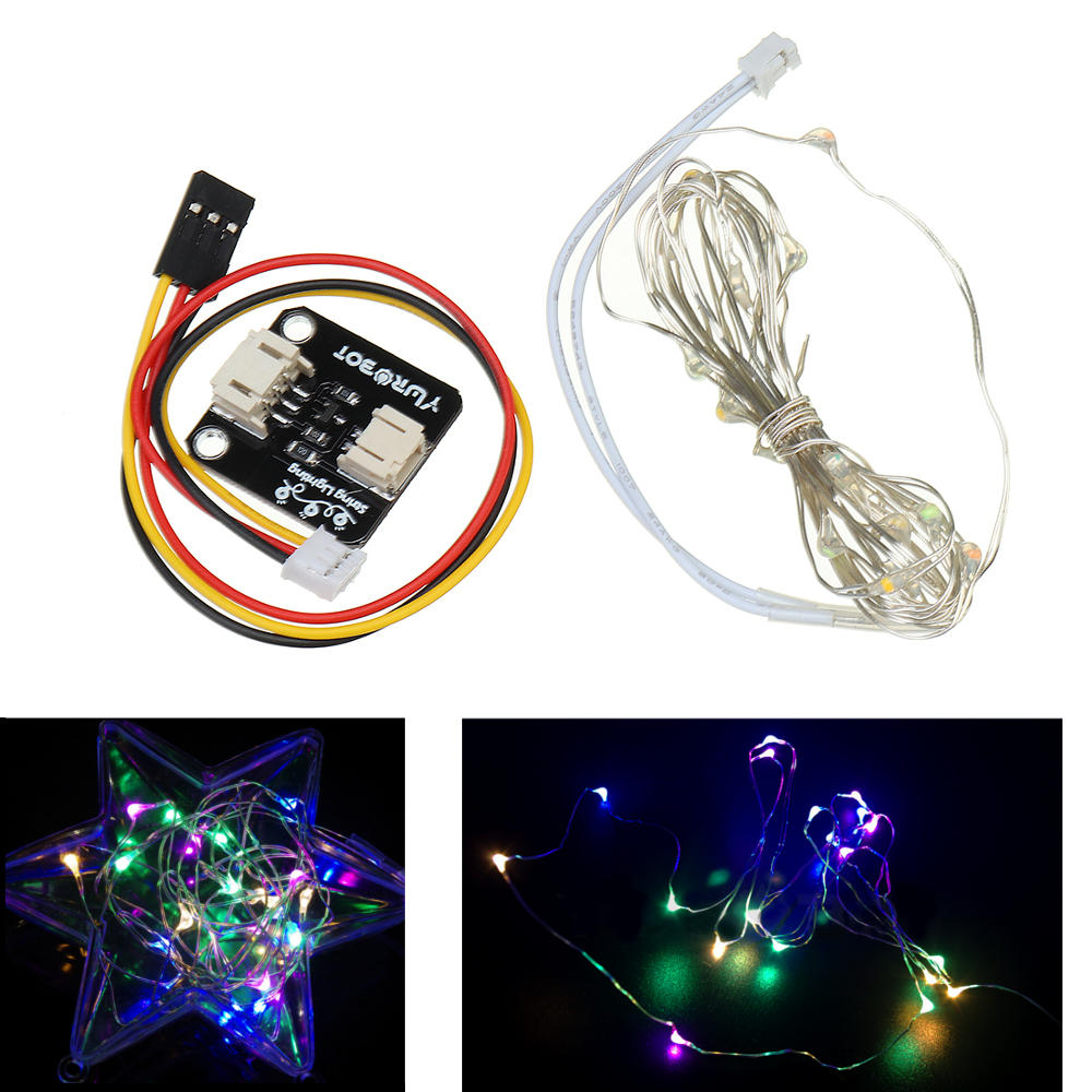 ywrobot elektronische stringlampmodule vier kleuren verblindende led-stringlicht artistieke lamp