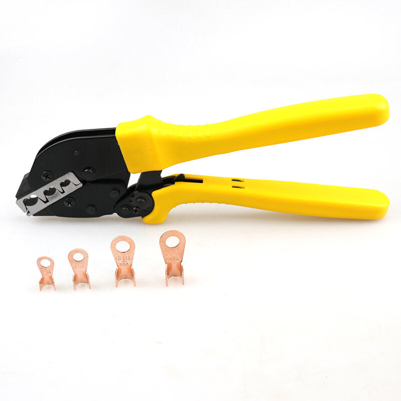 ye-20100 + 100 stuks set krimptang gereedschap draad lug u type terminal crimper tang set kabelklem tool