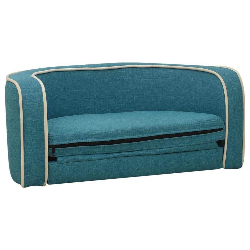 hondensofa opvouwbaar 76x71x30 cm linnen turquoise