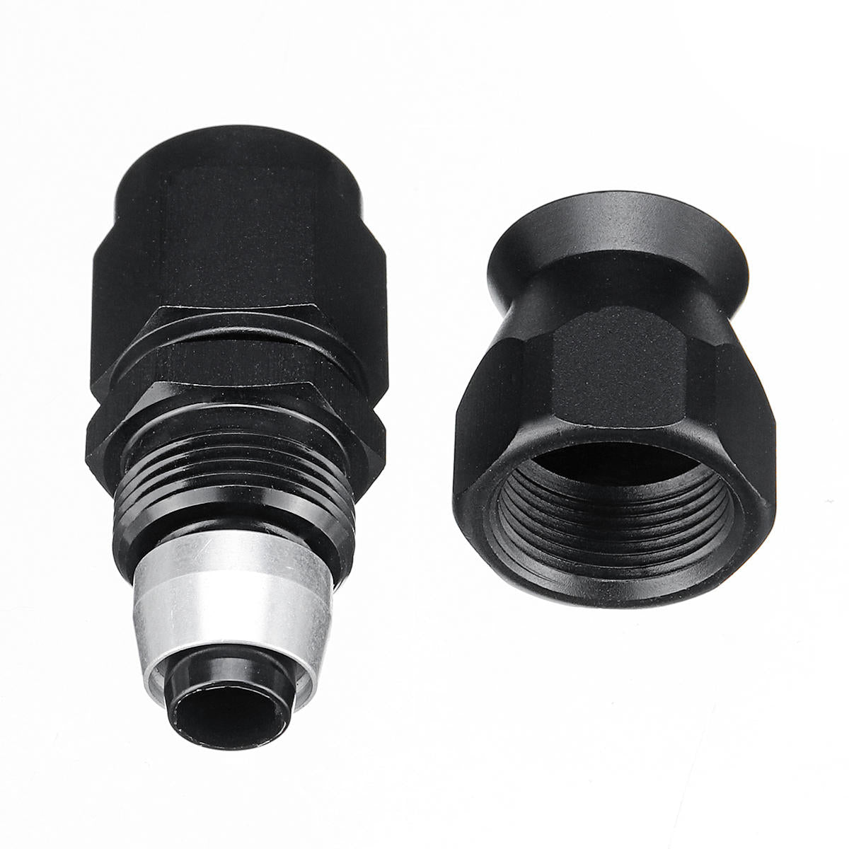 an-6 rechte stealth zwarte brandstofslangleidingen fittingen an6 connector