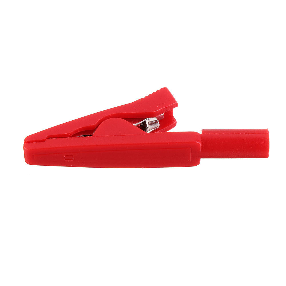 eén paar volledig geïsoleerde. volledig koperen krokodilklem met 2 mm jack voor rechte testpen of 2 mm plug multimeteraccessoires