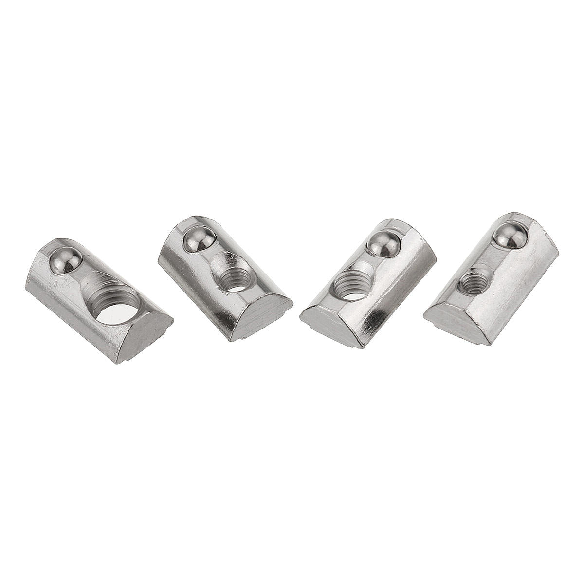 50 stuks 20-serie elastische moer ronde rol t-sleuf veermoer voor 20-serie aluminium profiel