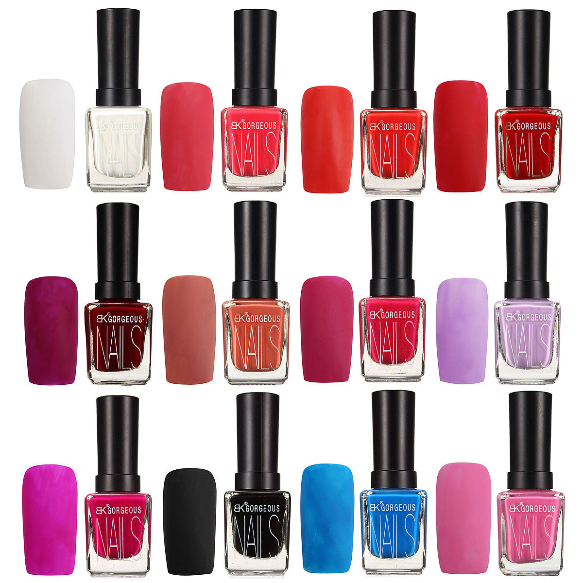 dancingnail 12ml 12 kleuren matte dode nagel kunst poolse emalje berijpte varnish