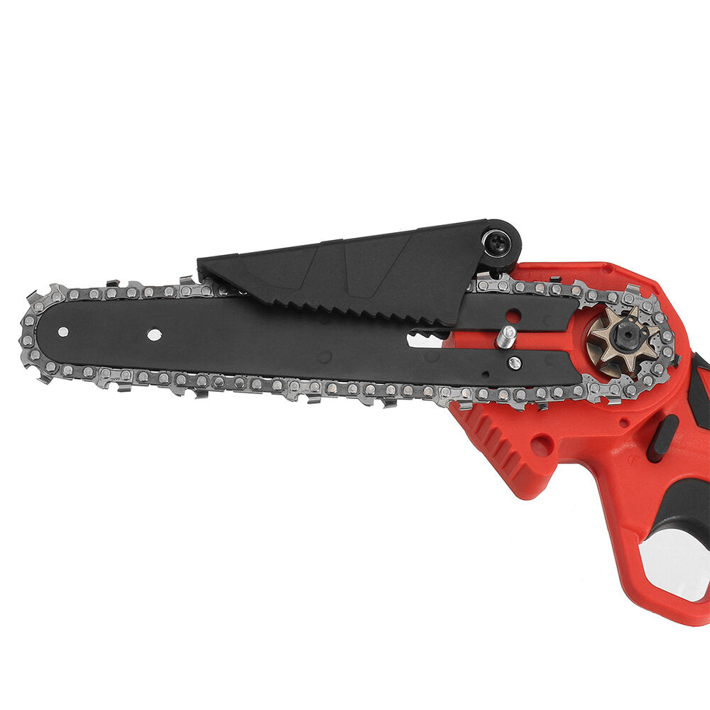 mensela cs-l2+ 6 inch 18v elektrische kettingzaag 800w eenhandszaag hout logging cutting cutter w/1x 2.0ah batterij houtbewerking tool