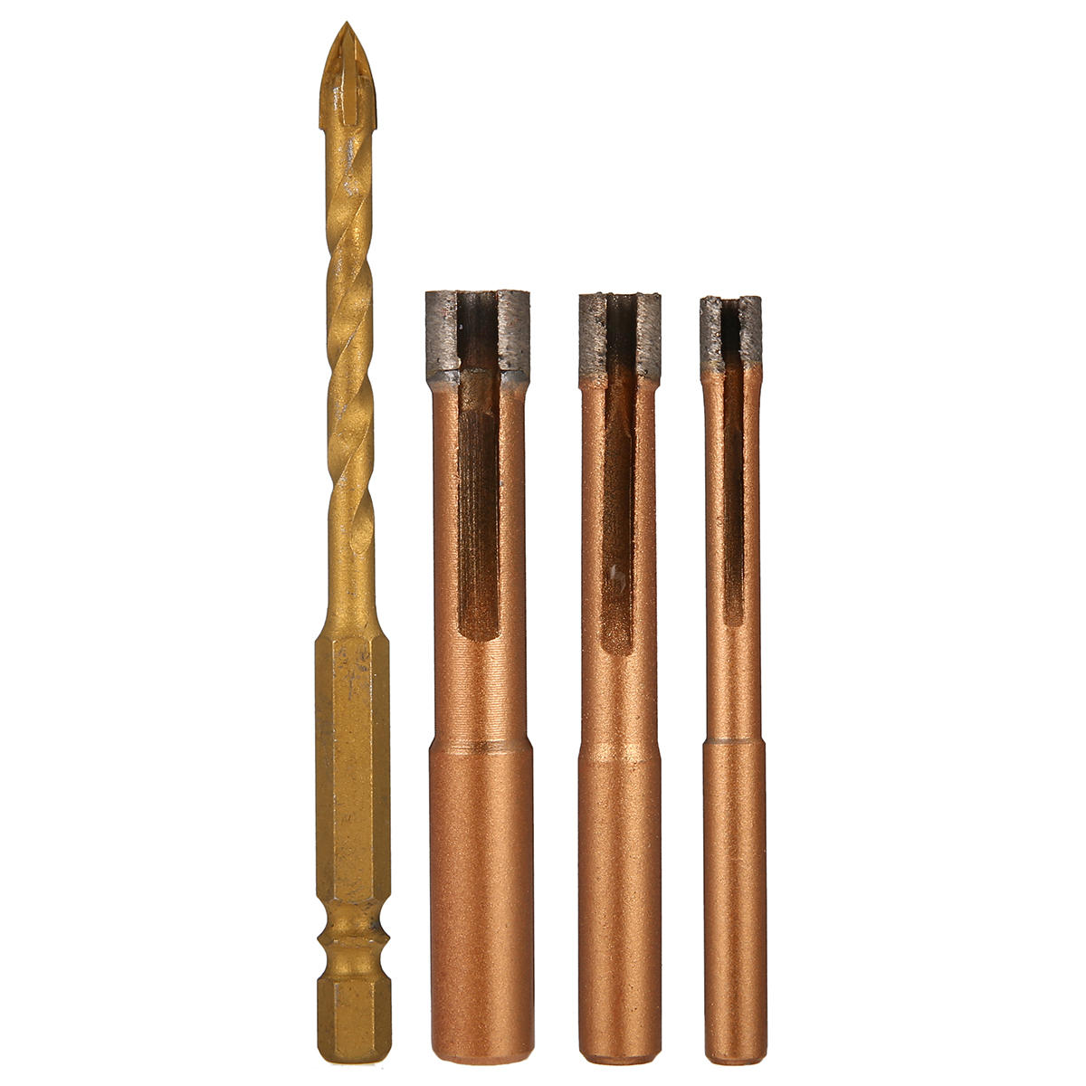 4 stuks gatenzaag boor set voor tegels keramische glas marmer