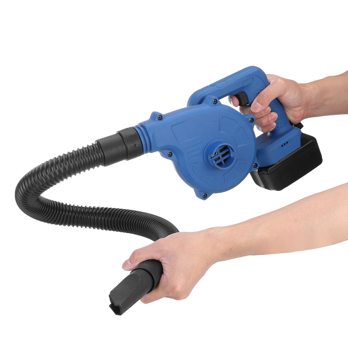 2-in-1 elektrische luchtblazer kit cleaner draadloze ventilator stof blazen computer stofafscheider aangepast aan makiita batterij