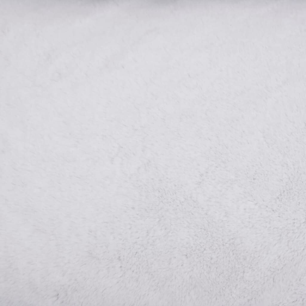 hondenbedlinnen look 85.5x70x23 cm fleece zwart wit