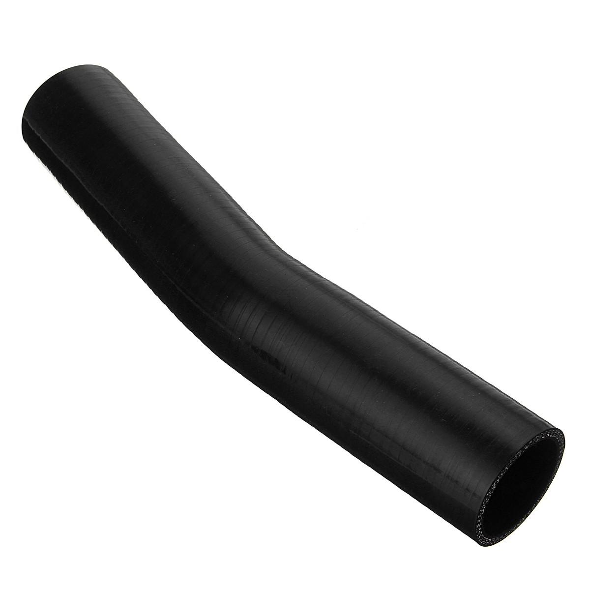 150 mm zwarte siliconen slang rubber 15 graden elleboogbochtslang luchtwaterkoelvloeistof joiner pipe tube