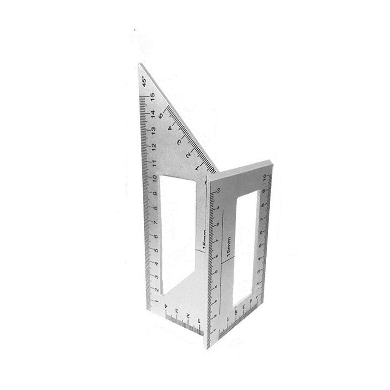 multifunctionele 45/90 graden vierkante hoekliniaalmeter voor het meten van houtbewerkingsgereedschap