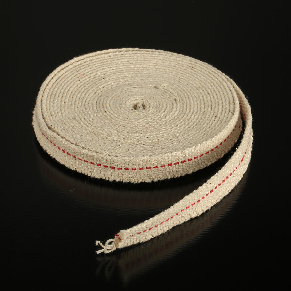 1/2 inch platte katoenen lont 15 voet olielampen en lantaarns katoenen lont 4.5 m lengte