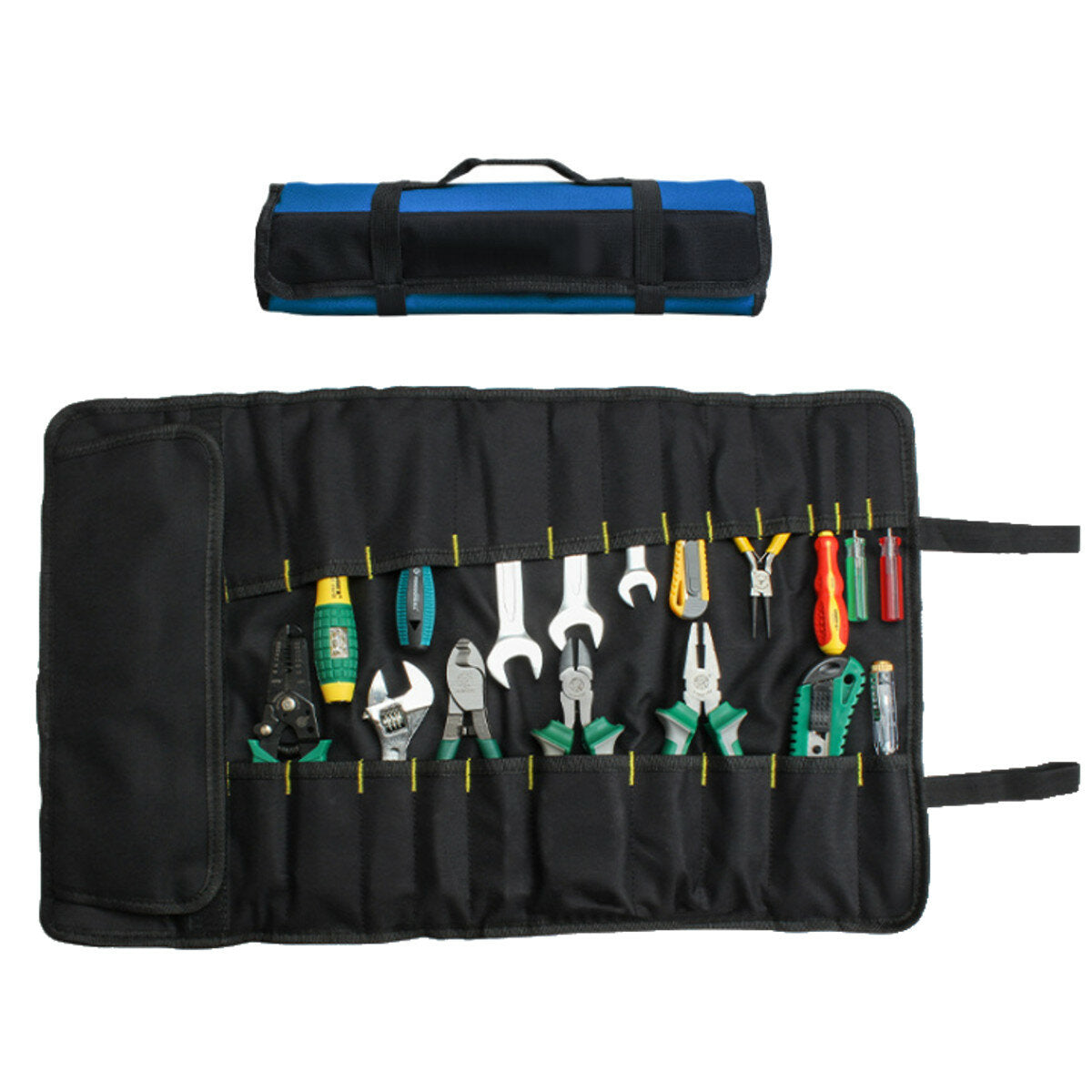 draagbare oxford 22 pocket tool roll steeksleutel opvouwbare tool opbergtas