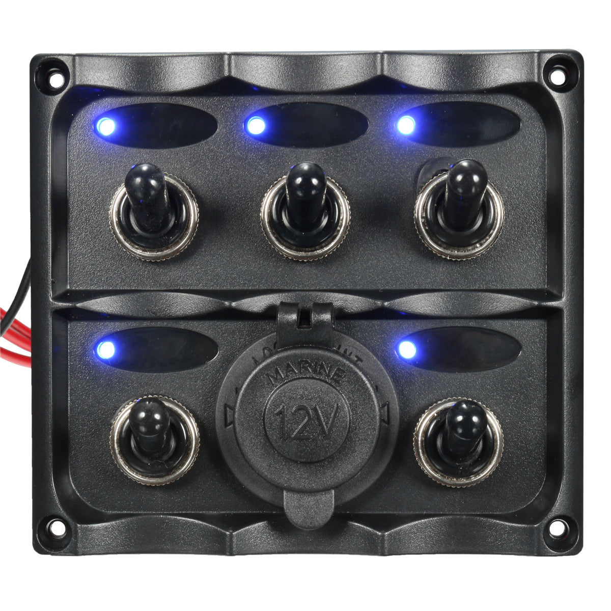 Schakelpaneel met touchbediening - 6 voudig - 12V - 35A - LED - IP67
