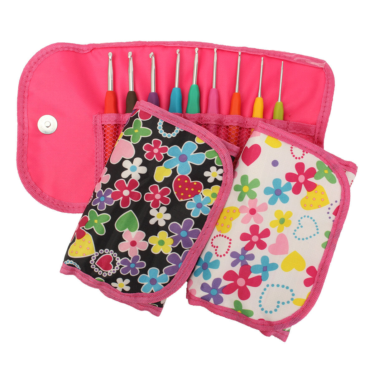 9/11/12 stuks haaknaald set breinaald garen handvat organizer case set tool