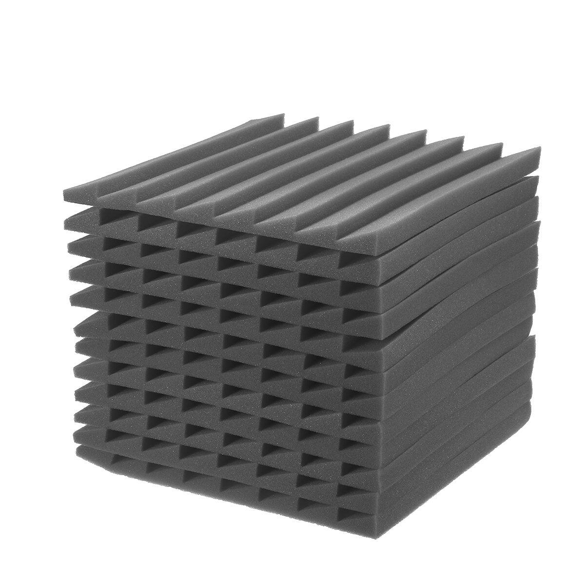 12 stuks 30x30x2.5 cm geluidsisolatie schuim akoestische wandpanelen studio geluiddicht schuim