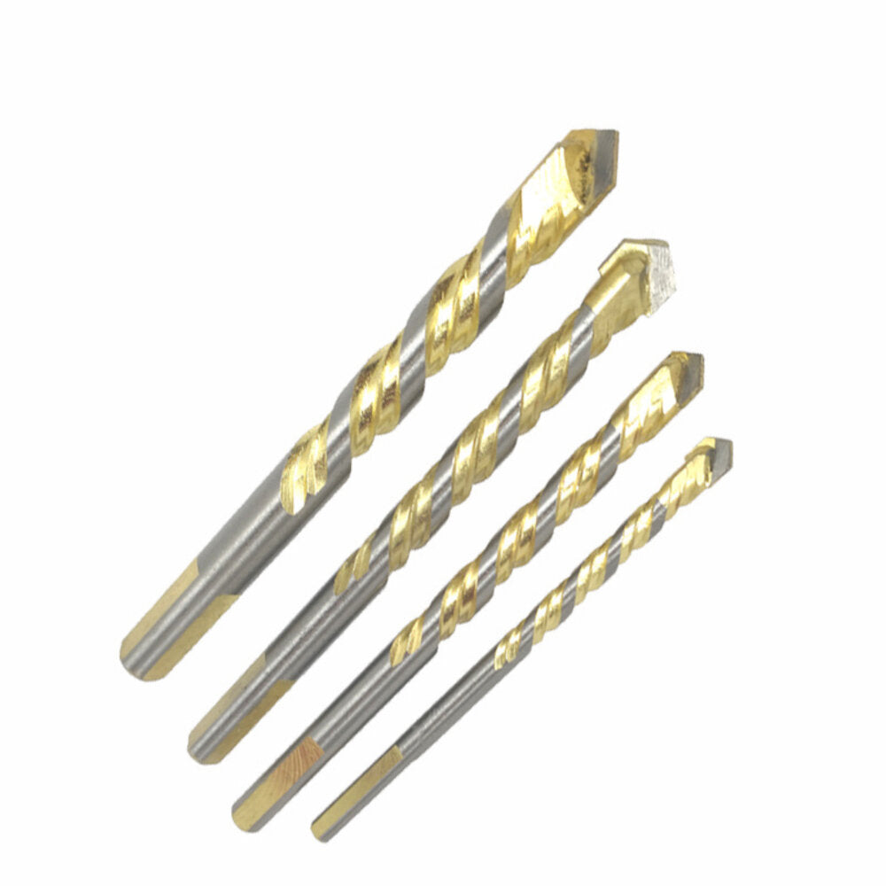 multifunctionele tungsten carbide tip glas boor set driehoek bits voor porselein keramische glas plastic hout