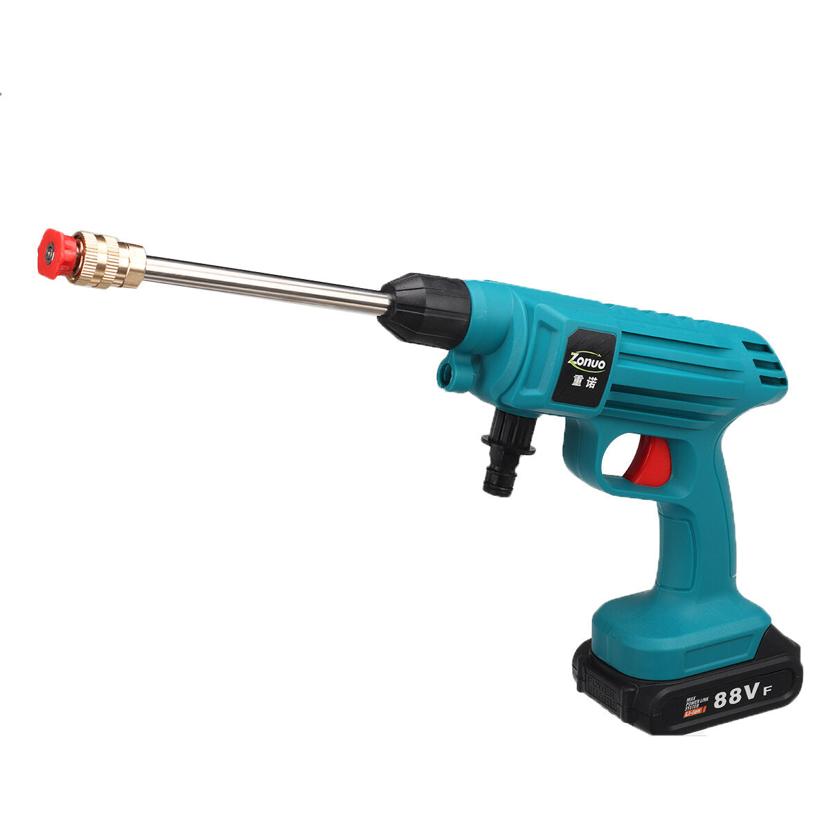 88vf draadloze hogedrukreiniger auto wassen spuitpistolen waterreiniger w/1/2 batterij voor makita